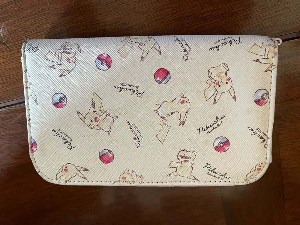 Pokémon Pikachu Number 025 Print Zip-Around Faux Leather Wallet